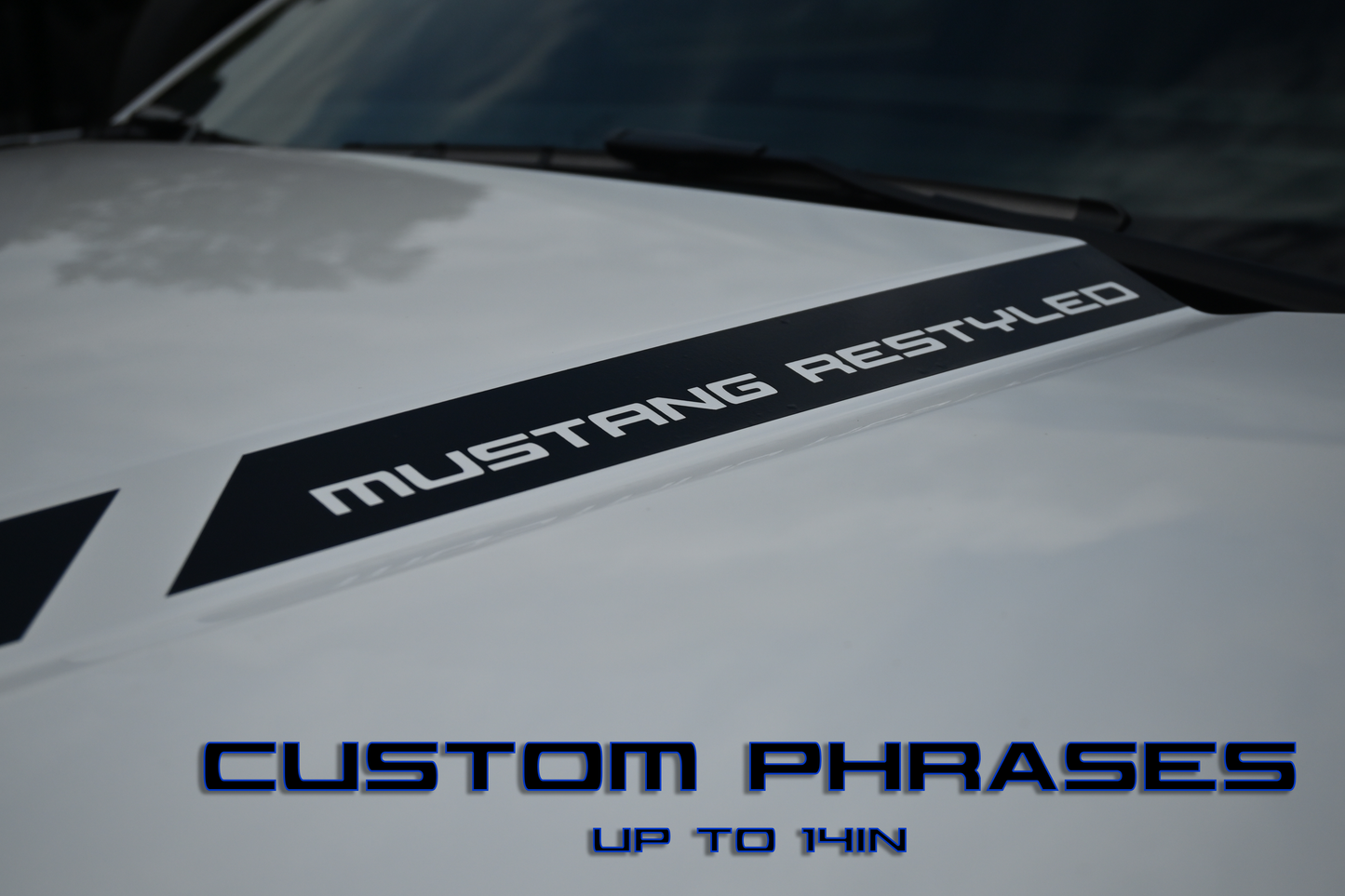 Hood Accent Stripes - Hash Style Positive Direction - 2024+ Mustang GT / Dark Horse / Ecoboost S650