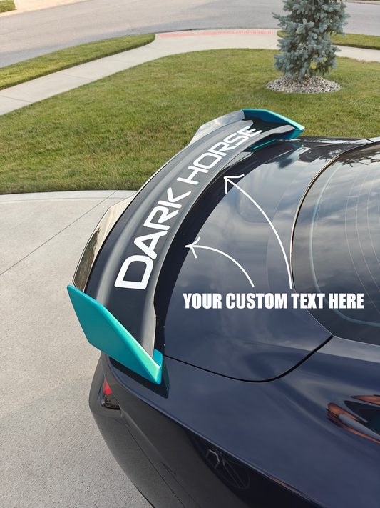 Custom Spoiler Text Decal - Handling Package Style - 2024+ Mustang S650