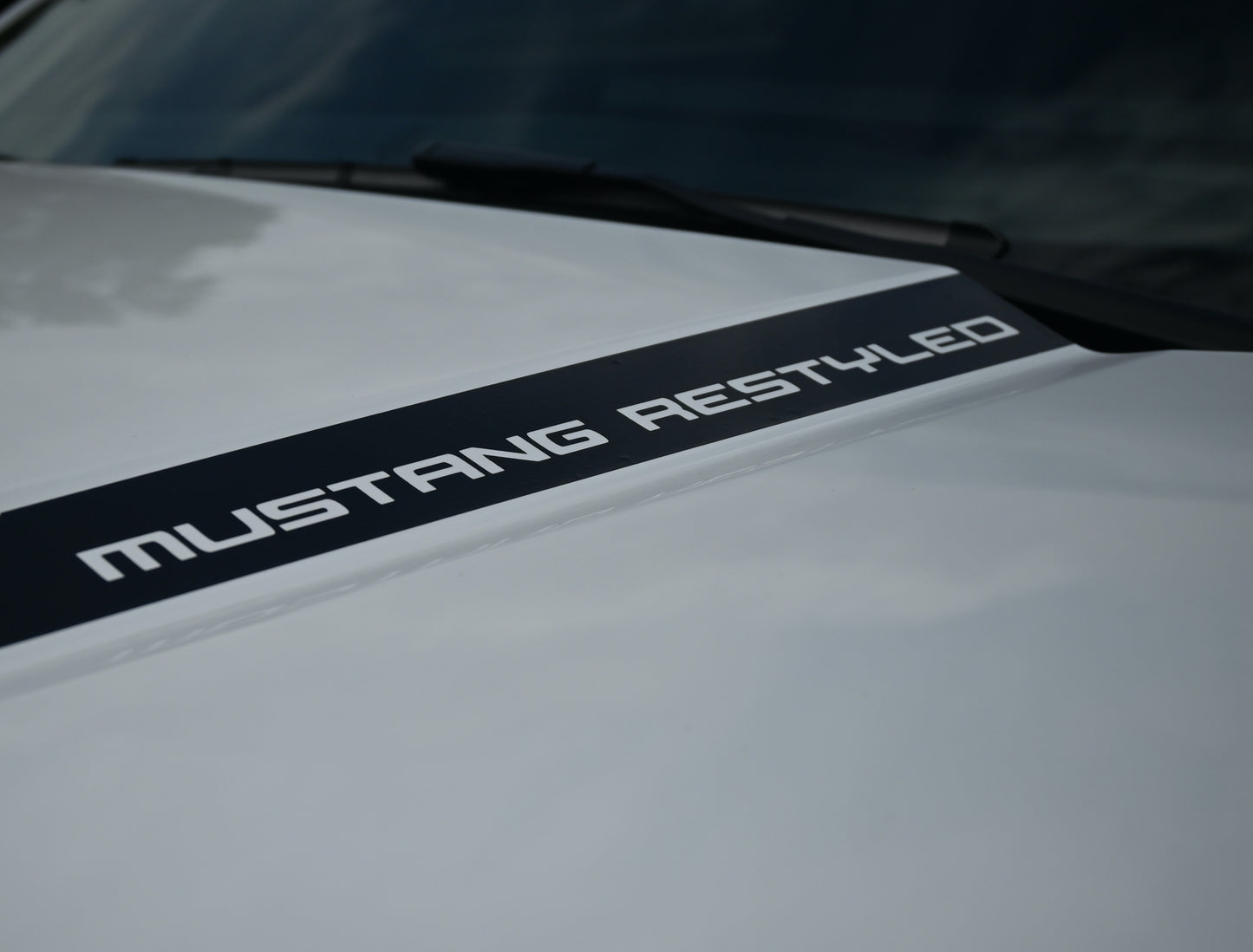 Hood Accent Stripes - Solid Style - 2024+ Mustang GT / Dark Horse / Ecoboost S650