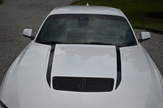 Hood Accent Stripes - Solid Style - 2024+ Mustang GT / Dark Horse / Ecoboost S650