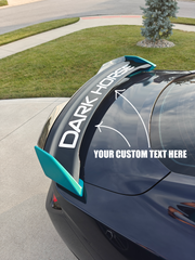 Calcomanía de texto personalizado para alerón - Estilo paquete de manejo - Mustang S650 2024+