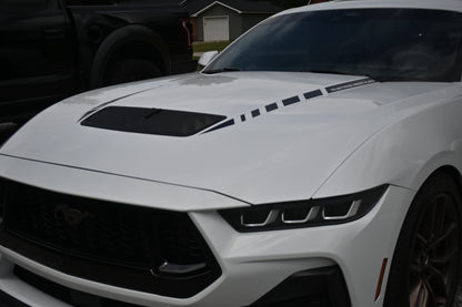 Hood Accent Stripes - Hash Style Positive Direction - 2024+ Mustang GT / Dark Horse S650