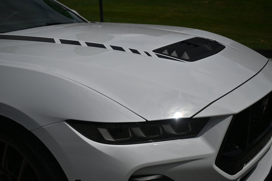 Hood Accent Stripes - Hash Style Positive Direction - 2024+ Mustang GT / Dark Horse / Ecoboost S650