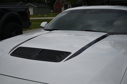 Hood Accent Stripes - Solid Style - 2024+ Mustang GT / Dark Horse S650